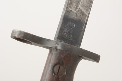 Lot 787 - An American bayonet and another.