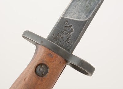 Lot 787 - An American bayonet and another.