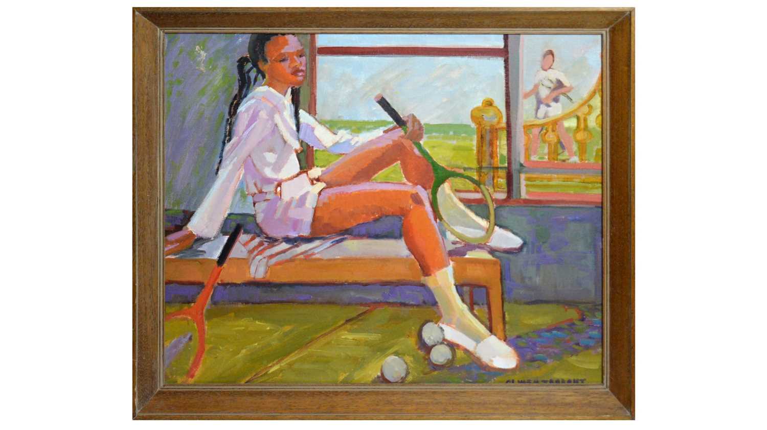 Lot 85 - Olwen Tarrant - The Tennis Player | oil