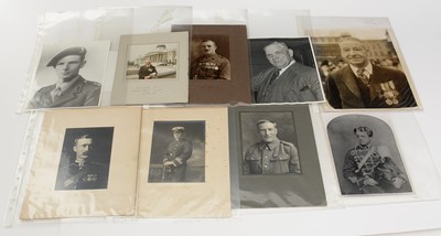 Lot 735 - A collection of cabinet photographs and other portrait photographs of Victoria Cross recipients