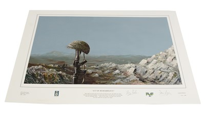 Lot 674 - Signed military limited edition prints