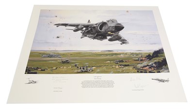 Lot 718 - Two signed military limited edition prints.