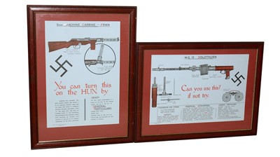Lot 724 - A pair of West Riding District Weapons Training School prints