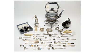Lot 268 - A selection of silver and plated wares.