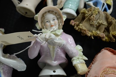 Lot 509 - A collection of British and Continental ceramic half dolls; and other items.