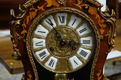 Lot 85 - An ornate Continental Louis XIV-style bracket clock