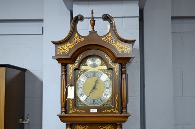 Lot 63 - An ornate Continental 'Tempus Fugit' longcase clock.
