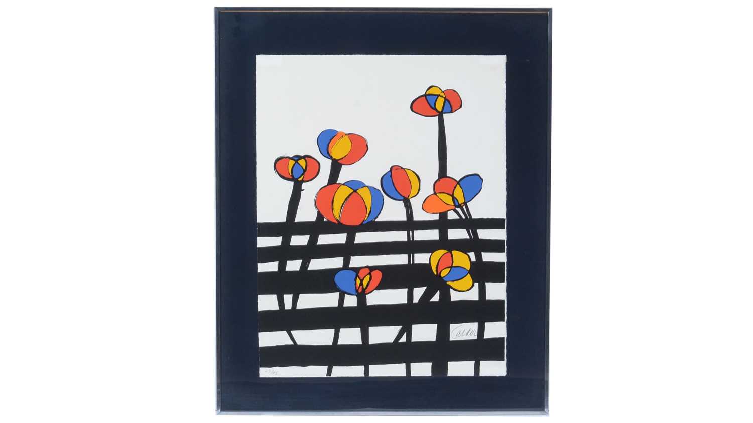 Lot 147 - Alexander Calder - Untitled / Flowers at the Fence | limited edition lithograph