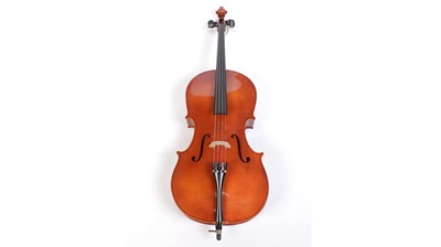 Lot 477 - 1/2 size cello, bow and bag