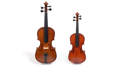 Lot 489 - 3/4 size Stentor Student II violin, Primavera 3/4 size violin