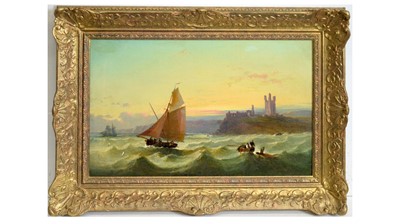 Lot 666 - Attributed to Thomas Henry Gibb - Sunset off the Shore | oil