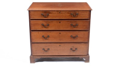 Lot 1093 - Georgian mahogany chest of drawers