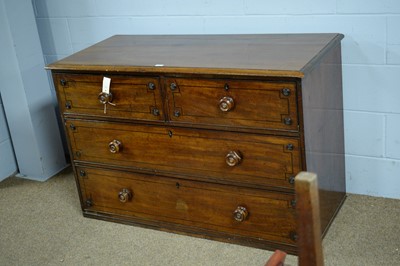 Lot 42 - A late Georgian mahogany chest.