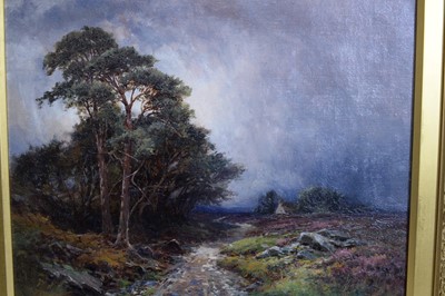 Lot 691 - Harry Sticks - Beckoning Moorland Path and Heather Hewn Landscape | oil