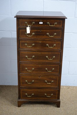 Lot 59 - James Shoolbred & Co., London: an early 20th C banded chest.