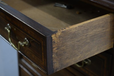 Lot 59 - James Shoolbred & Co., London: an early 20th C banded chest.