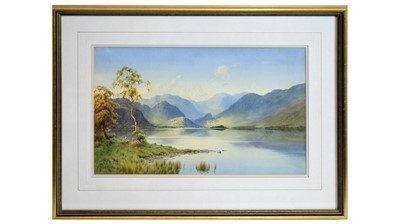 Lot 619 - Edward H. Thompson - An Autumn Morning; Derwentwater & The Jaws of Borrowdale | watercolour