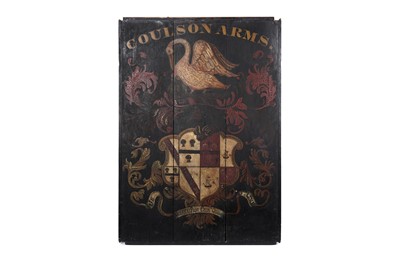 Lot 985 - 18th Century English School - A heraldic inn or tavern sign | oil on panel