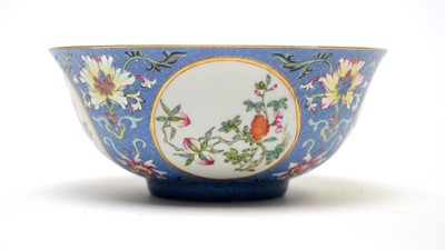Lot 869 - Chinese Famille Rose medallion bowl