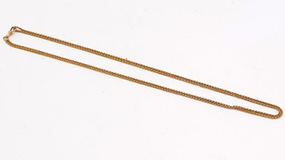 Lot 151 - A gold muff chain, of twist links