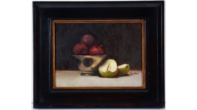 Lot 811 - Hunter - Still Life with Pears and Plums | oil