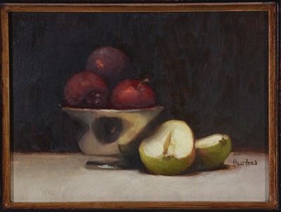 Lot 811 - Hunter - Still Life with Pears and Plums | oil