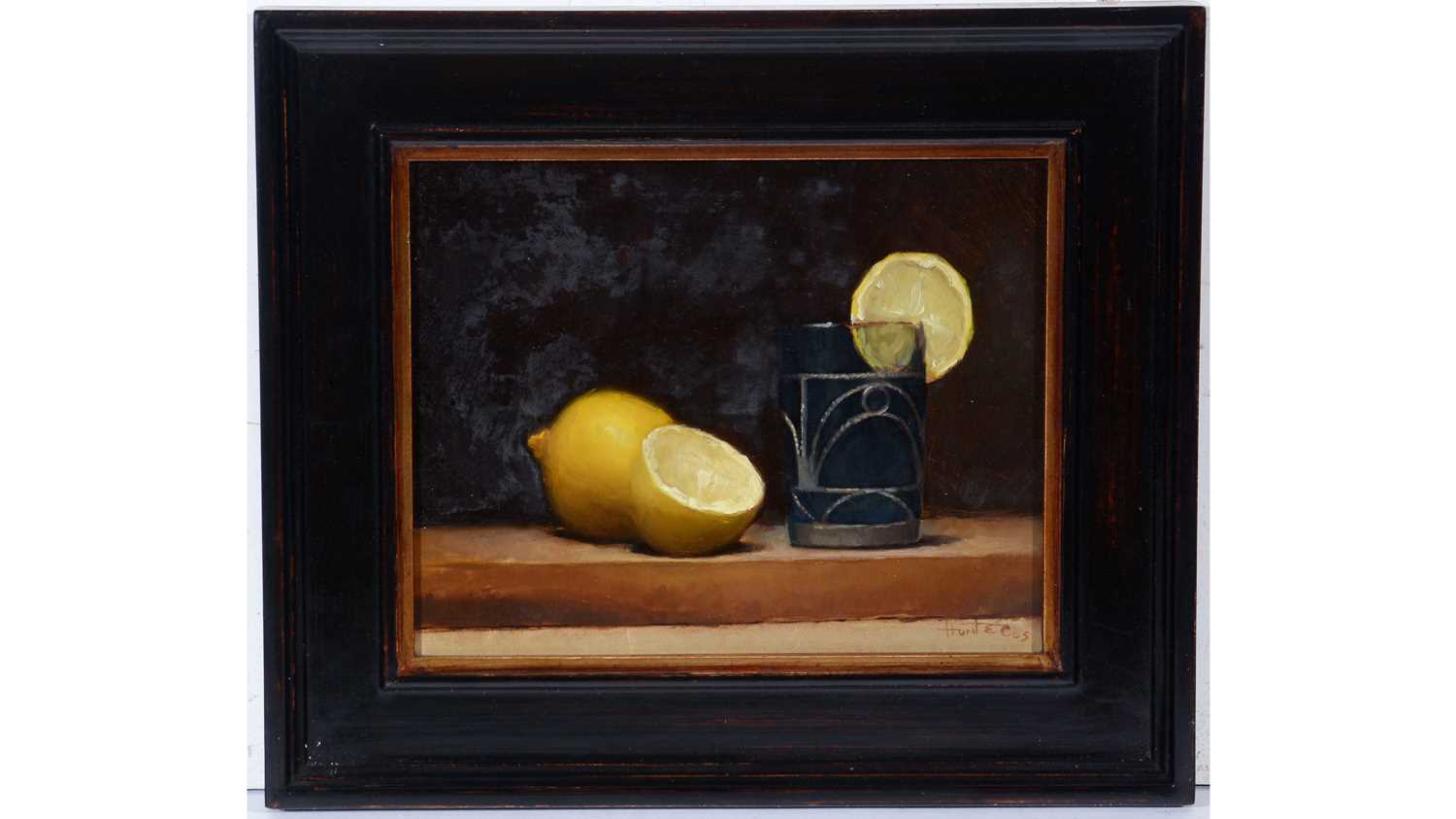 Lot 812 - Hunter - Still Life with Lemons | oil