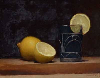 Lot 812 - Hunter - Still Life with Lemons | oil
