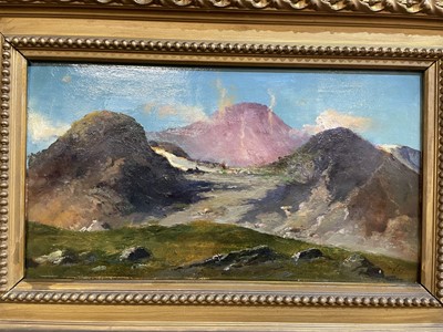 Lot 702 - Giuseppe De Nittis - Landscape in the Savoy Alps | oil