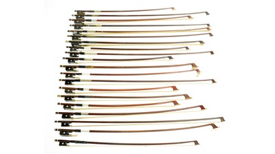 Lot 501 - Twenty violin bows