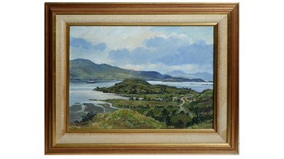 Lot 285 - Donald Shearer - Loch Alsh, inlet between the Isle of Skye and Northwest Scottish Highlands  | oil