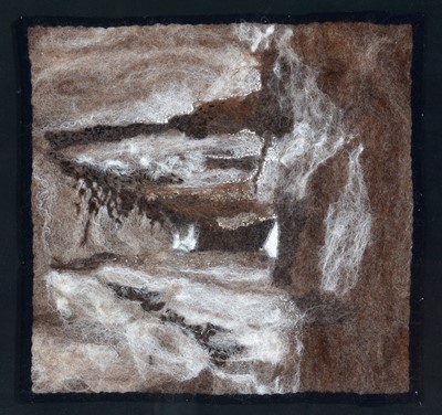 Lot 753 - 20th Century British - Abstract Landscape | needle felted wool