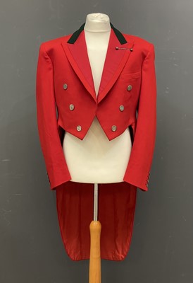 Lot 213 - A Moss Brothers vintage hunting pink tailcoat