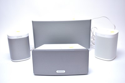 Lot 254 - A selection of Sonos home speakers.