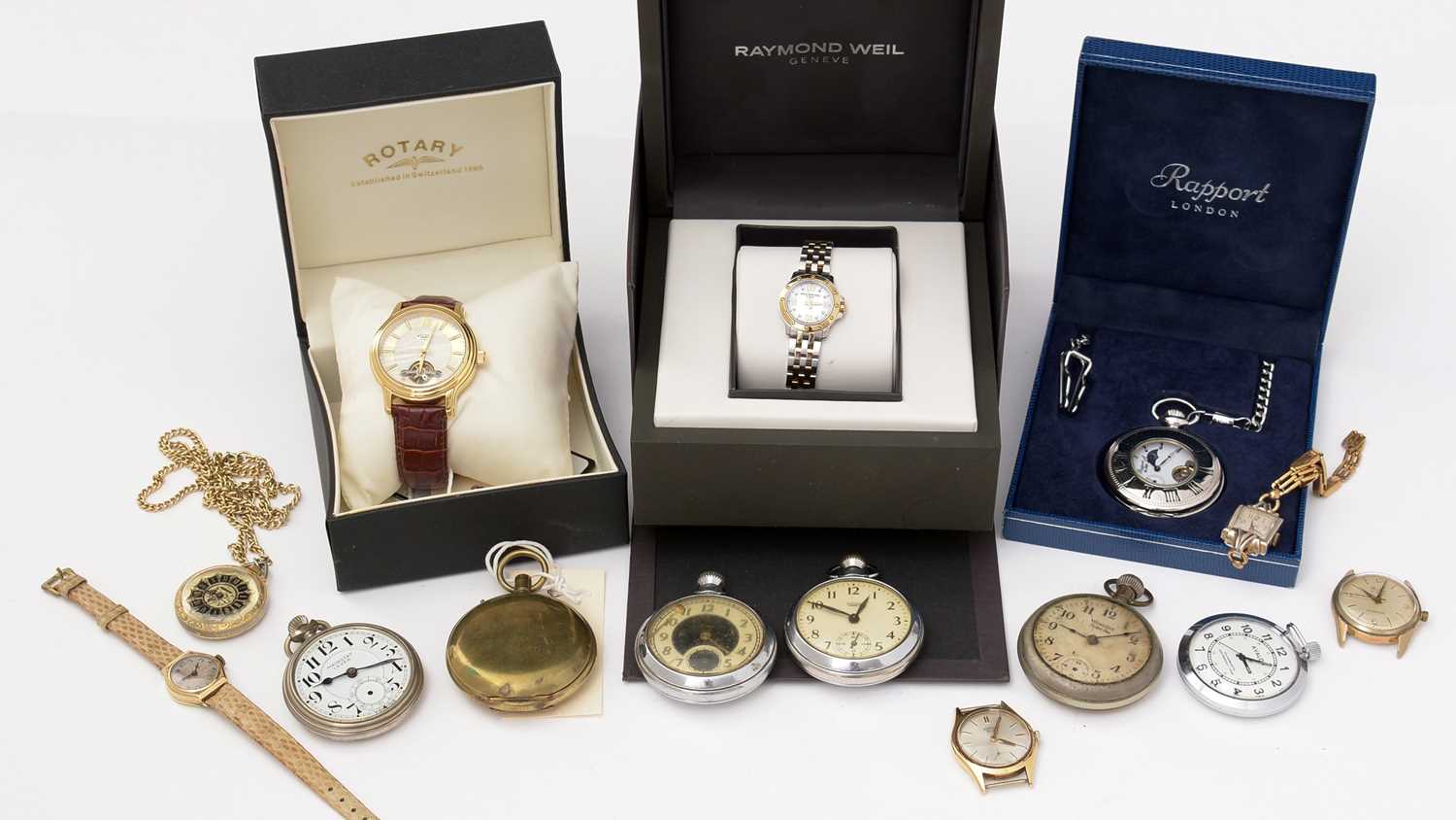 Lot 217 - A Rotary automatic wristwatch, and other watches