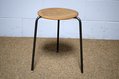 Lot 17 - Six vintage Danish stacking stools.