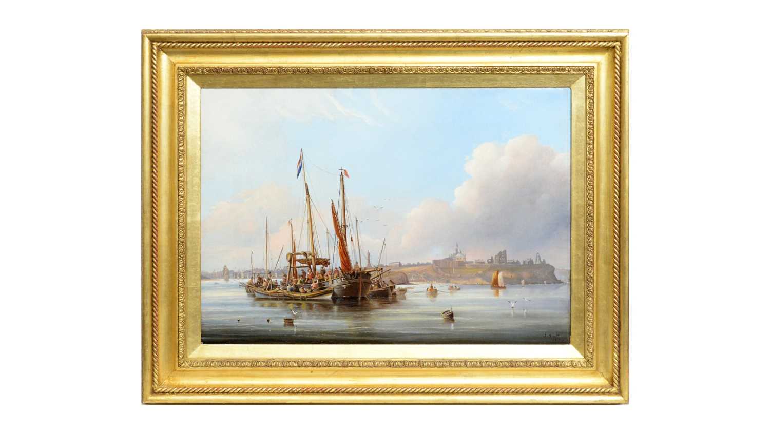 1079 - John Scott - Off Tynemouth | oil