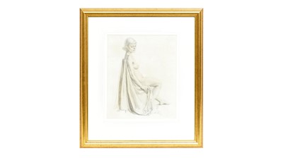 Lot 945 - 20th Century British School - Seated Nude | grapite and pastel