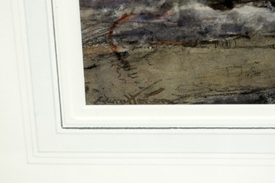 Lot 973 - George Edward Horton - Two Dutch Fishing Smacks on a Beach | watrcolour