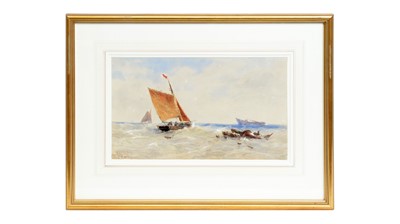 Lot 38 - Thomas Bush Hardy - Going to the Wreck | watercolour