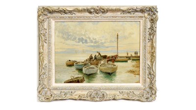 Lot 1092 - Charles Hepburn Scott - The Jetty | oil