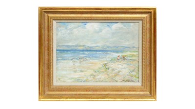 Lot 1112 - George Smith - Children on the Beach | oil