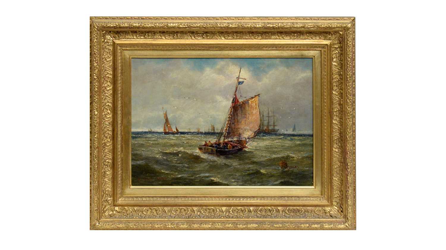 Lot 1095 - Charles Napier Hemy - Heading out to Sea | oil