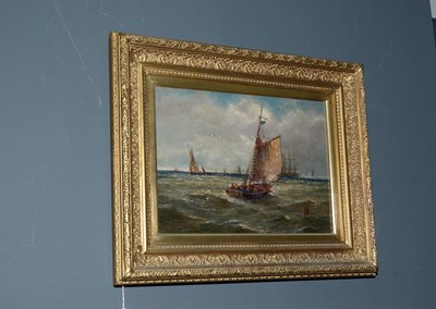 Lot 1095 - Charles Napier Hemy - Heading out to Sea | oil