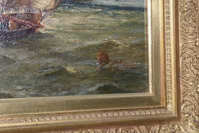 Lot 1095 - Charles Napier Hemy - Heading out to Sea | oil