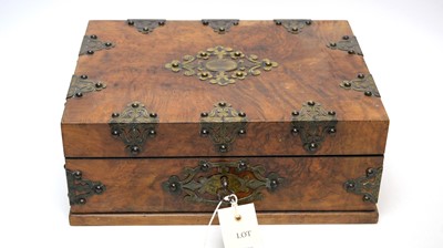 Lot 257 - Victorian dressing case and contents.