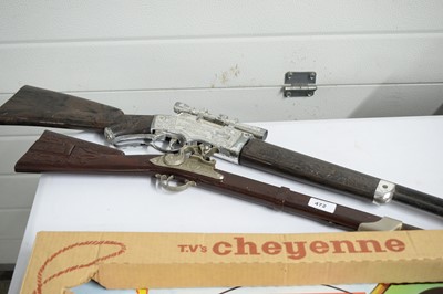 Lot 472 - A Marx model Super Power Ricochet rifle and others.