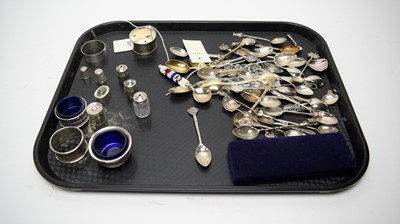 Lot 227 - A selection of silver and plated wares.