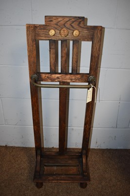 Lot 80 - Two 1930's magazine racks/ bookcases; stick stand; and jardiniere stand.