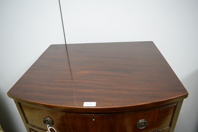 Lot 114 - An early/mid 20th Century mahogany bowfront chest.